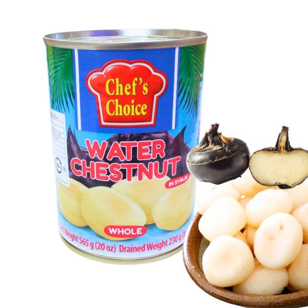 クワイのシロップづけ　565ｇ Chef`s Choice (Water Chestnut)　缶詰　...