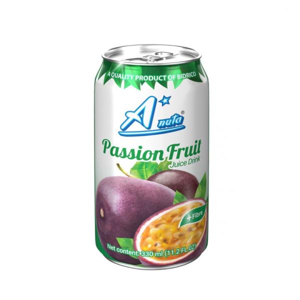パッションフルーツ　ジュース　330ml／A nuta　缶ジュース　アジアン　食品　トロピカル　飲料...