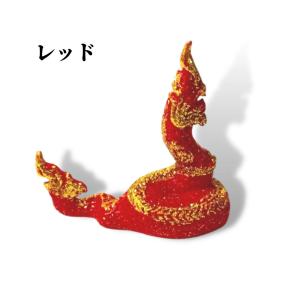 蛇神 ナーガ 像 10cm ホワイト ゴールド...の詳細画像3