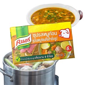 ポークキューブ 20g（2個入り）／味の素　クノール　アジアン食品　タイ　調味料　ブイヨン　だし　がらスープ　エスニック