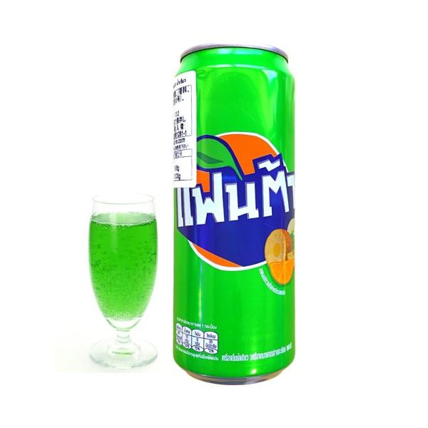 ファンタ（クリームソーダ―味）325ml　アジアン食品（タイ）缶　炭酸飲料　ジュース　ドリンク