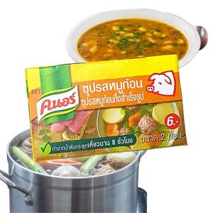 ポークキューブ 20g（2個入り）／味の素　クノール　アジアン食品　タイ　調味料　ブイヨン　だし　がらスープ　エスニック｜bokuzou-shop