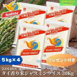 送料無料 タイ産タイ米20kg(5kg×4本) インディカ米 長粒種 ホワイト