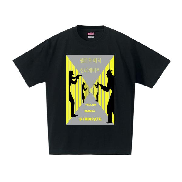 Yellow Magic Syndicate　ヘビーオンス　オーバーサイズ　黒Tシャツ【 インクジェ...