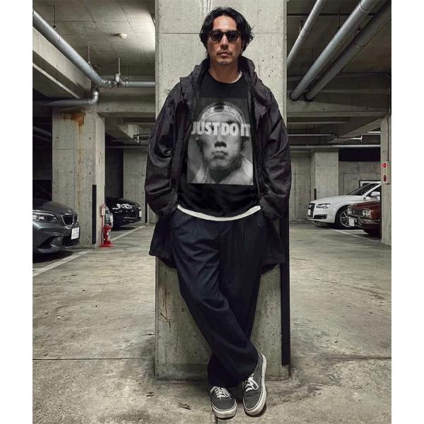 三島由紀夫　JUST DO IT　ゴーストエクスポージャー　黒 Tシャツ　ビッグシルエット オーバー...