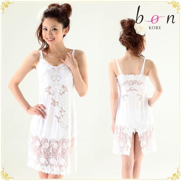 大きいサイズのエレガントなゆりの花のチュールエンブロイダリーレーススリップ Bon Revaire