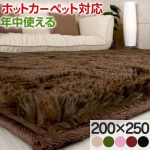 ラグ カーペット おしゃれ 北欧 厚手 シャギーラグ 絨毯 ウレタンラグ 洗える 床暖房 ホットカーペット対応 おすすめ 200×250cm