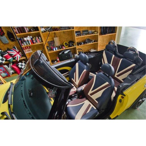 BMW MINI　R50 〜R61　ミニ　ミニクーパー　CABANA　シートカバー　ユニオンジャック...