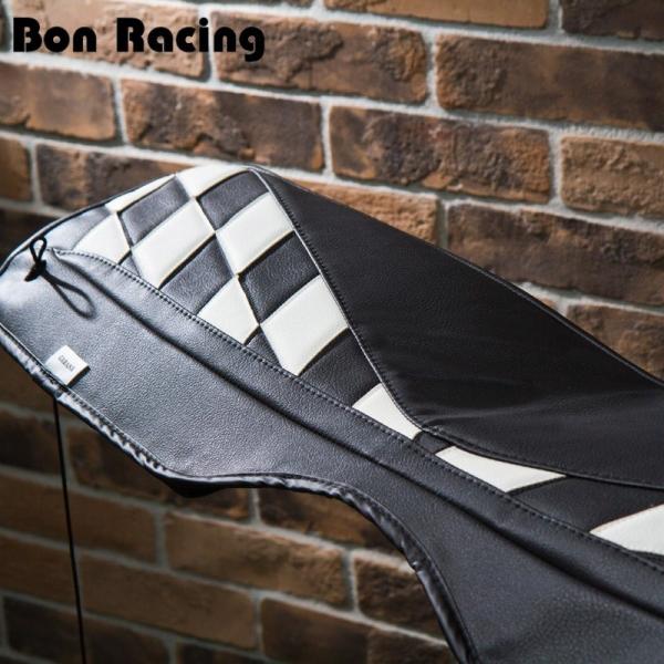 BMW MINI　トノカバー　チェッカー白黒