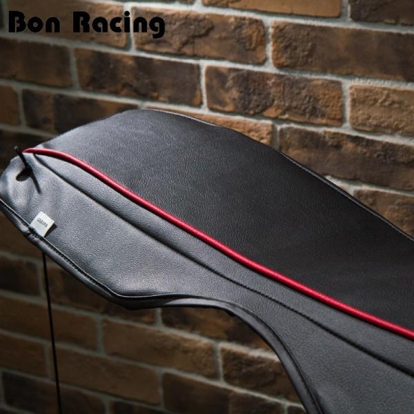 BMW MINI　トノカバー　パークレーン　ダークブラック/ルースターレッドパイピング