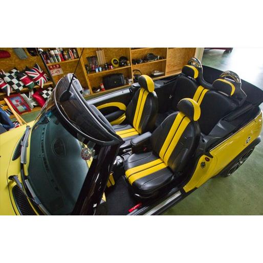 BMW MINI　R50 〜R61　ミニ　ミニクーパー　CABANA　シートカバー　ストライプタイプ...