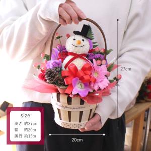 かわいい雪だるまがキュートなスノーマンアレンジ...の詳細画像3