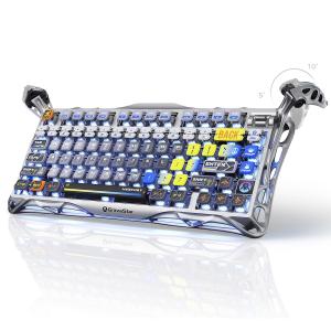 GravaStar Mercury K1 Pro ゲーミングキーボード 無線 75%レイアウト RGBライト ワイヤレス Bluetooth接続