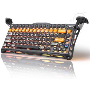 GravaStar Mercury K1 Pro ゲーミングキーボード 無線 75%レイアウト RGBライト ワイヤレス Bluetooth接続