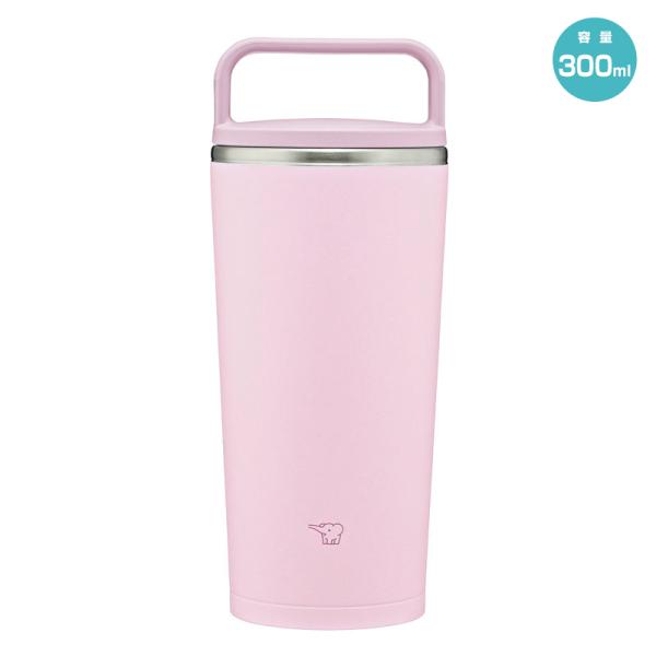 象印 ハンドル付き ステンレスキャリータンブラー 0.3L パウダリーピンク SX-JS30-PM ...