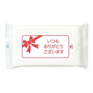 サンキュー ウェットティッシュ 10枚入 WT-009 ありがとう お礼 周年記念