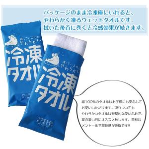 冷凍タオル メントール香料 やわらかい ウェッ...の詳細画像1
