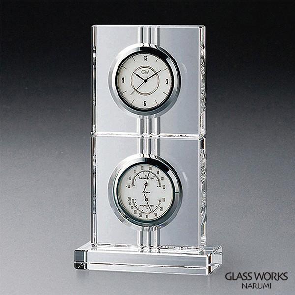 鳴海製陶 エコロ サーモクロック D  GW1000-11018 時計 グラスワークスナルミ 温度計...
