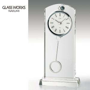 鳴海製陶 ブルーアース S デスククロック GW1000-11050 時計 グラス