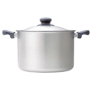 柳宗理 両手鍋 22cm 浅型 ガス火専用 ツヤ消しタイプ ステンレス製