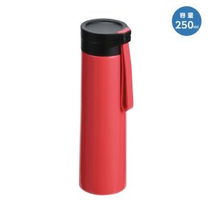 スリムストラップ付マグ 250ml HB-5180 レッド 水筒｜bonanzashop