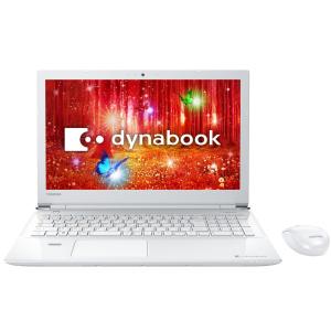 東芝 スタンダードノートパソコン dynabook リュクスホワイト PT55CWP-BJA2