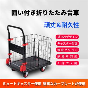 カゴ付き台車 (大) 大華物産 300KG 折りたたみ台車