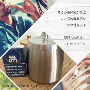 匂いが漏れない灰皿 ステンレス 4カラー 3サ...の詳細画像2