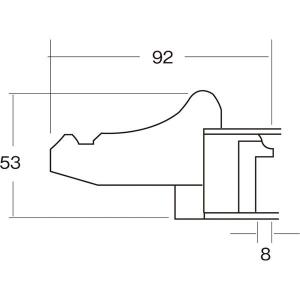豪華仕様 縦93 2cm 横112 7cm 横7 8cm 表面カバー アクリル 黄袋 シルバー 吊金具付き シルバー 油額 油絵額縁 油彩額縁 吊金具付き Ds ボンドストリート F30
