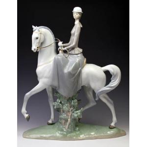 リヤドロ（Lladro リアドロ 陶器人形 置物） 乙女 白い馬の少女#ldr-4516｜bondstreet