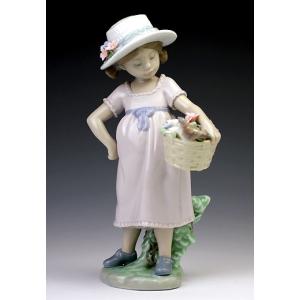 LLADRO（リヤドロ） リヤドロ（Lladro リアドロ 陶器人形 置物） 花と