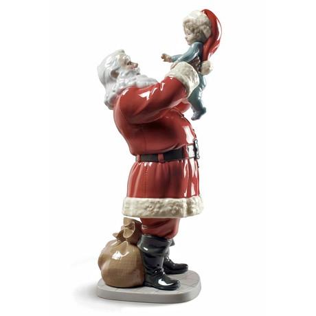 リヤドロ（Lladro リアドロ 陶器人形 置物） メリークリスマス　サンタさん！#ldr-9254