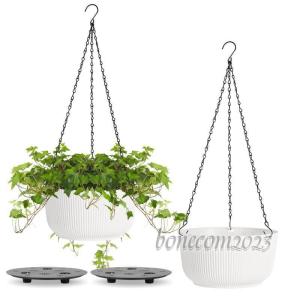 T4U 植木鉢 ハンギングプランター ハンギングバスケット 吊り鉢 観葉植物 自動給水 花鉢 屋外 ...