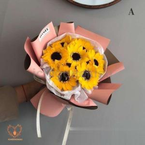 母の日ソープフラワーバラと季節の花花束お誕生日...の詳細画像3