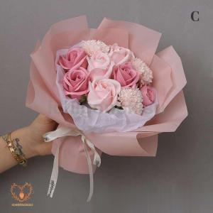母の日ソープフラワーバラと季節の花花束お誕生日...の詳細画像5