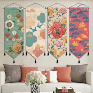 掛け軸 タペストリー 縦長 和風 おしゃれ 床の間