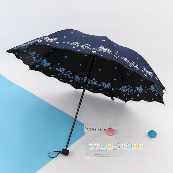 レディース 晴雨兼用 紫外線対策 軽量  日傘 折りたたみ 三つ折 可愛い 遮光 遮熱 UVカット加...