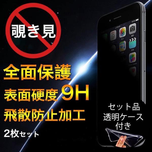 2枚/セット 透明ケース付き iPhone7 / 7 Plus 強化ガラス アイフォン7 / 7 プ...