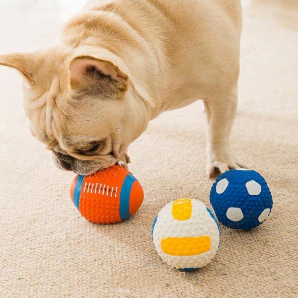 犬 おもちゃ 音が鳴る 野球ボール サッカー ボール ラグビーボール 大きい 中型犬 大型犬用 音が...