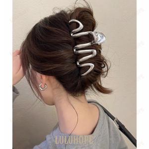 ウェーブヘアクリップ メタルヘアクリップ｜bonecom2023