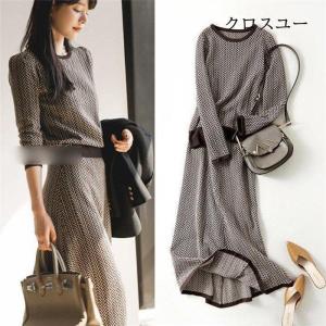 ニットセットアップ レディース秋冬 長袖 ニット...の商品画像