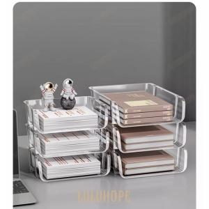 書類トレー 卓上収納ラック書類ケース 卓上収納 ...の商品画像