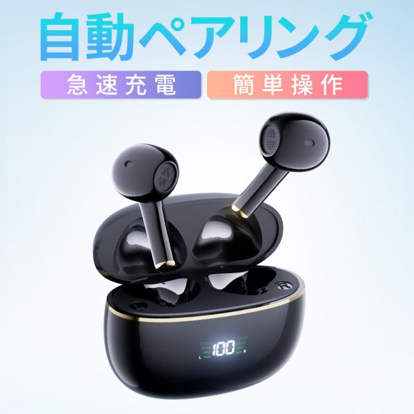 「史上最高コスパ」ワイヤレスイヤホン 急速充電 Bluetooth5.3 音漏れゼロ 超指向性 音漏...