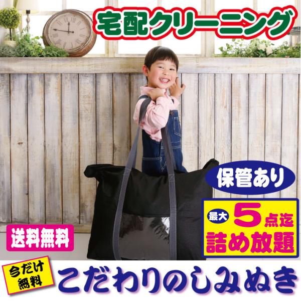 クリーニング 保管 詰め放題 ５点まで（宅配クリーニング）今だけ有料しみぬきも無料（送料無料）