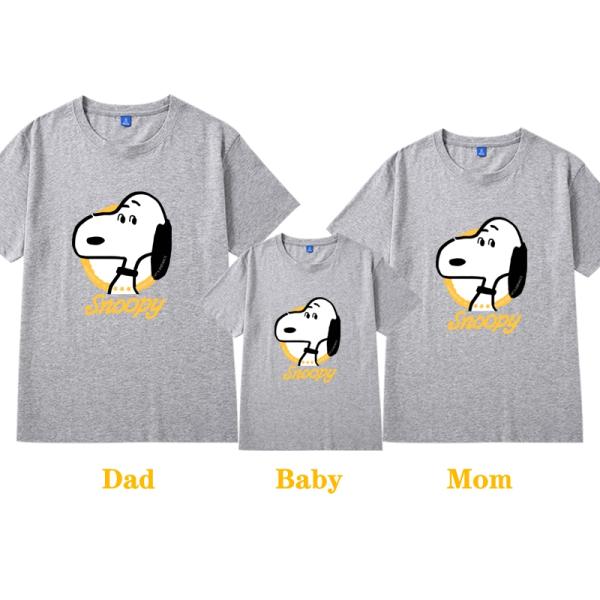 SNOOPY スヌーピー 半袖Tシャツ 通気性 肌着 柔らかい 100%綿 丸首  トップス  カッ...