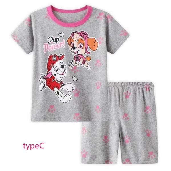 Tシャツ パジャマ 半袖 &amp;半パン 上下セット ジュニア 子供服 ルームウエア パウ パトロール P...