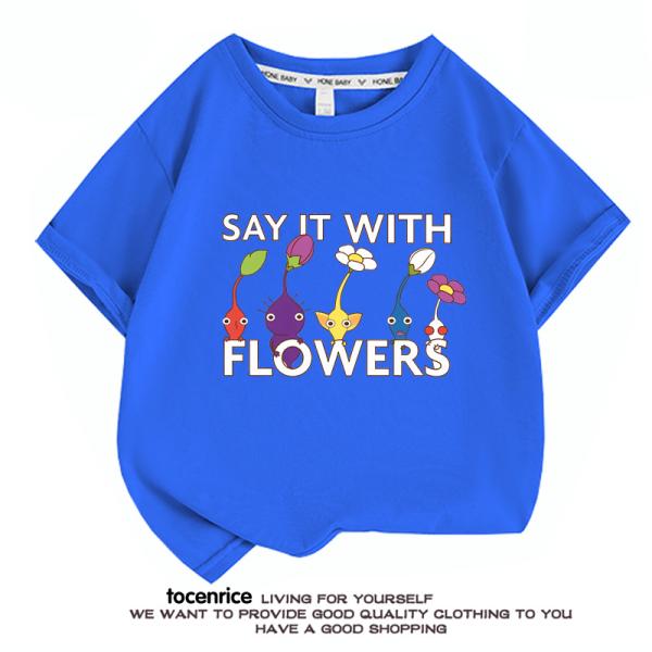 【おまけ付き】ピクミン Pikmin ピクミン 子供服 半袖Tシャツ 通気性 肌着 柔らかい 100...