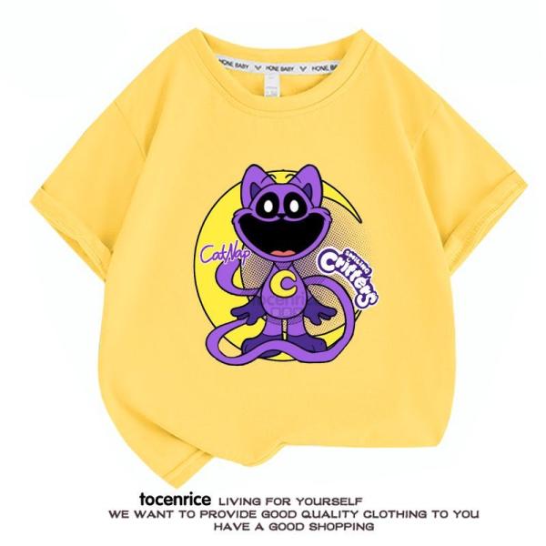 ポピープレイタイム smilingcritters 子供服 半袖Tシャツ  通気性 肌着 100%綿...