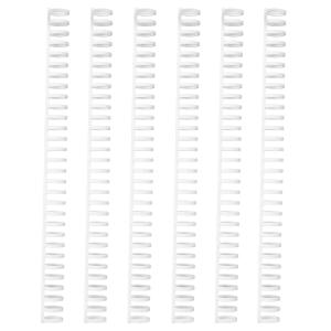 ルーズリーフ 30穴製本リング(6本入り) A4/B5/A5サイズ対応 リング径12mm 穴間隔9.5mm 高柔軟性 切り取ることができます 製｜ボンニュイ ヤフー店