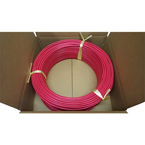 日本製線 高性能ギガビット伝送対応LANケーブル （Cat5e) 100m巻(赤色) 0.5 - 4...